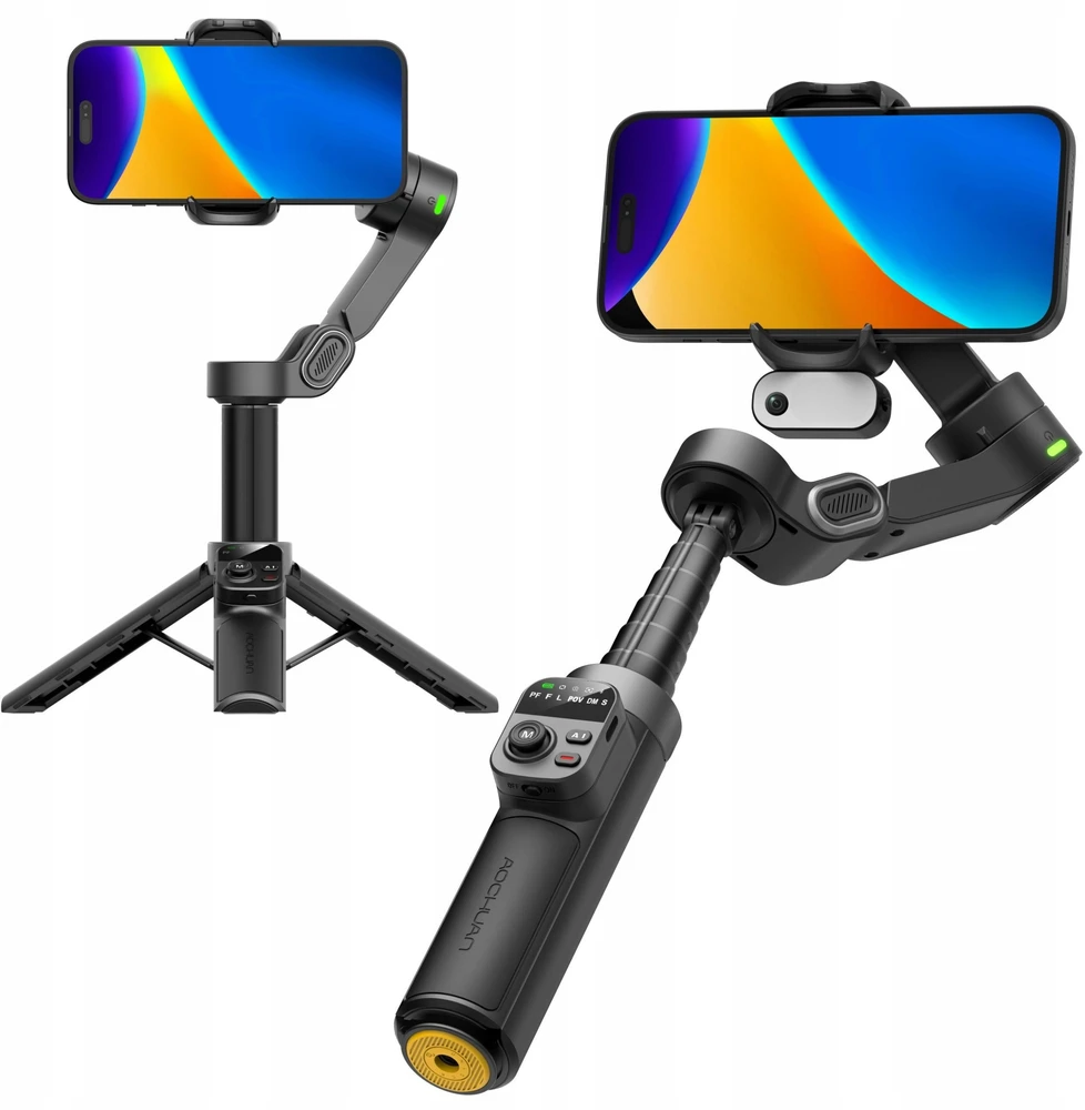AOCHUAN X3 Gimbal with AI Sensor (Juodas)