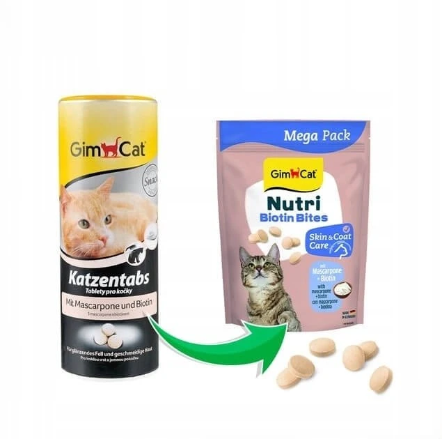 Gimborn GIMCAT NUTRI BIOTIN BITES MASCARPONE (su biotinu ir maskarpone) 425 G
