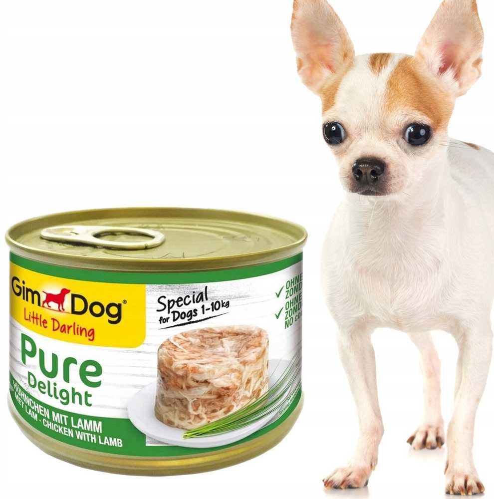 GMC GIMDOG Little Darling Pure Delight vištiena su ėriena – drėgnas ėdalas šunims – 150g