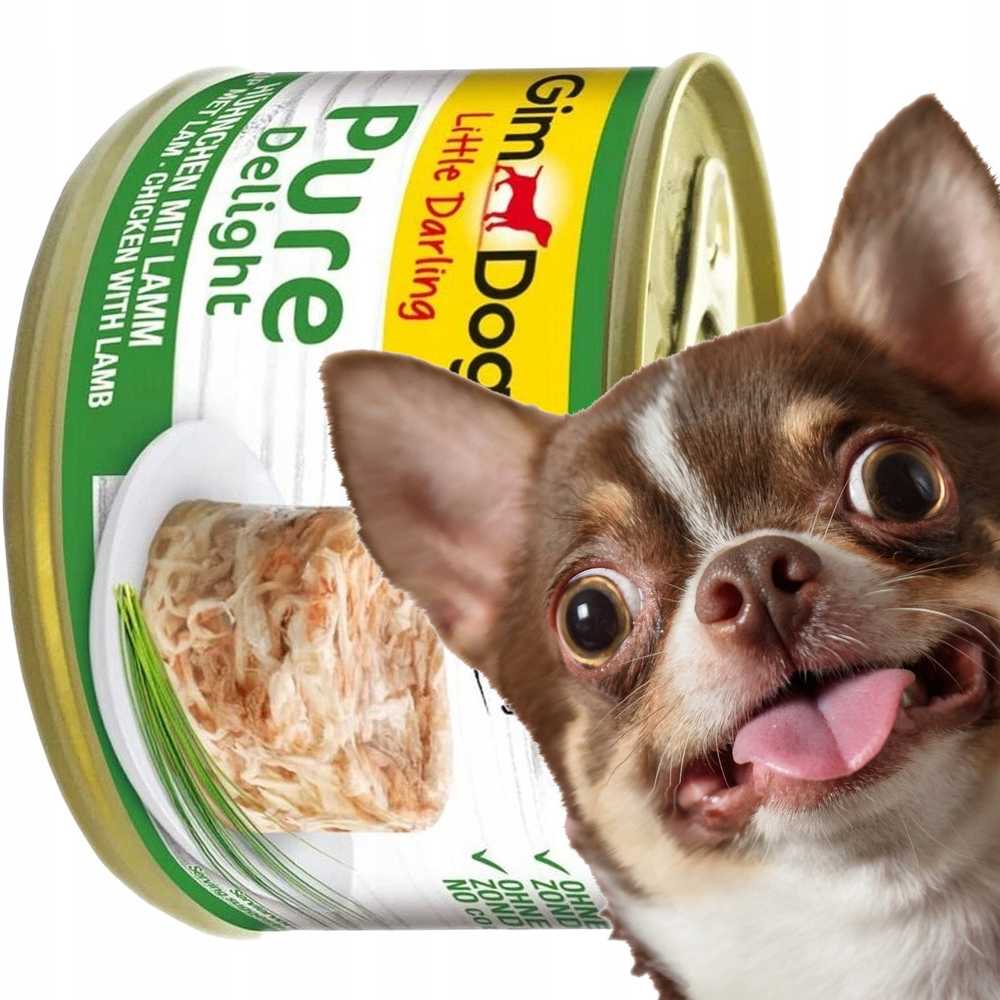 GMC GIMDOG Little Darling Pure Delight vištiena su ėriena – drėgnas ėdalas šunims – 150g