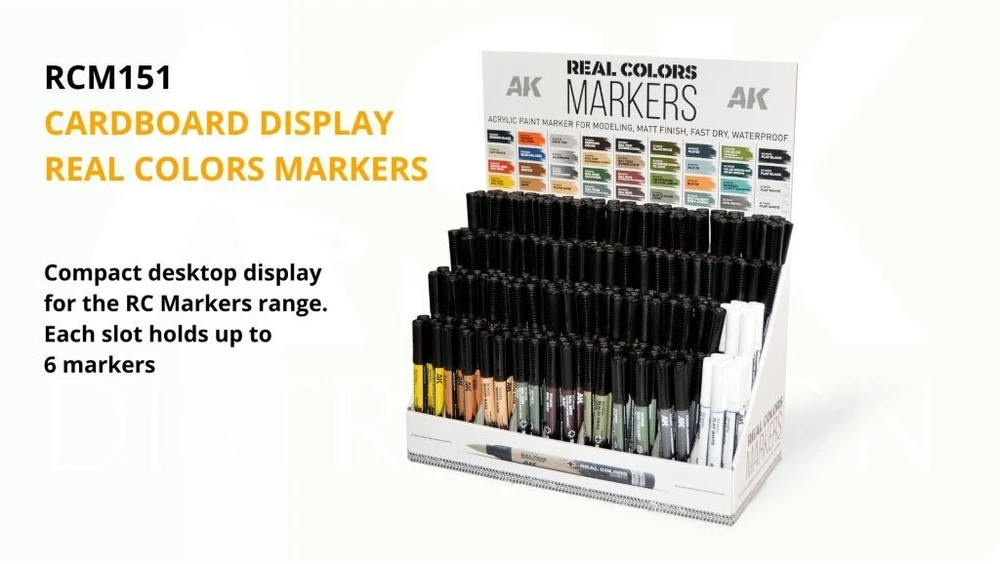 Gimmik AK Interactive: Real Colors Markeriai - RCM151 - Kartono stendas (216)