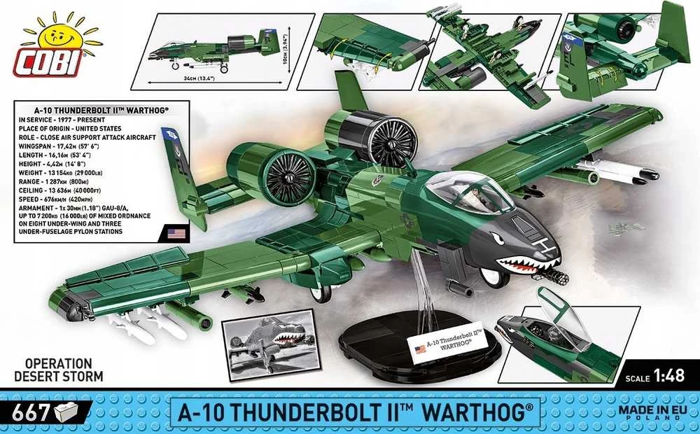 COBI-5856 blokuoja A10 Thunderbolt II lėktuvo vertę. 667