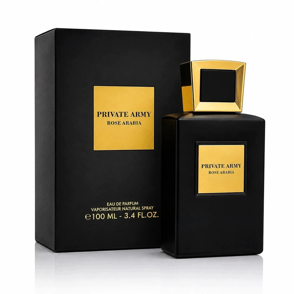 Fragrance World Private Army Rose Arabia EDP parfumuotas vanduo unisex, 100 ml