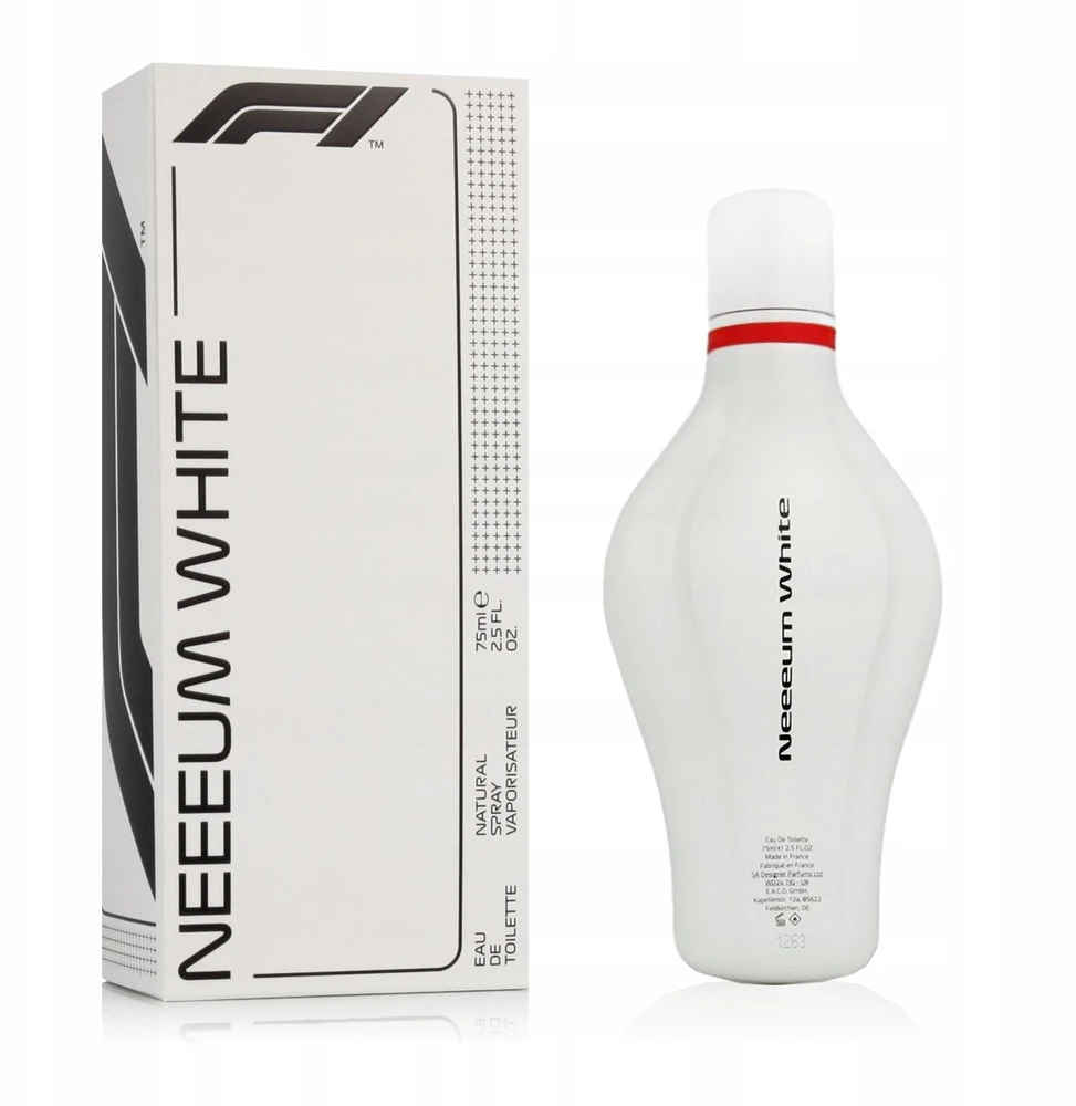 F1 Race Collection Neeeum Baltas EDT tualetinis vanduo unisex, 75 ml