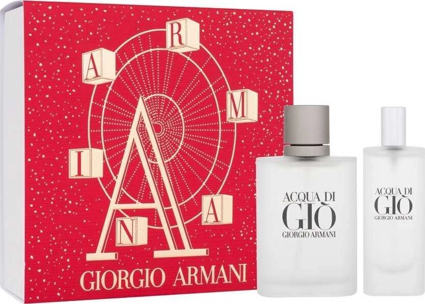 Set Giorgio Armani: Acqua di Gio Eau De Toilette For Men, 50 ml + Acqua di Gio Eau De Toilette For Men, 15 ml