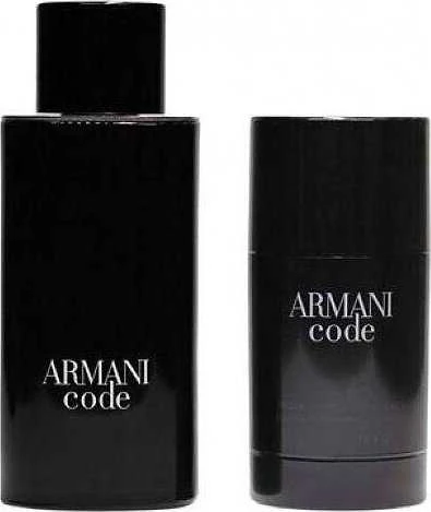 Set Giorgio Armani: Code Eau De Toilette For Men, 125 ml + Code Anti-Perspirant Dezodorantas Stick For Men, 75 g