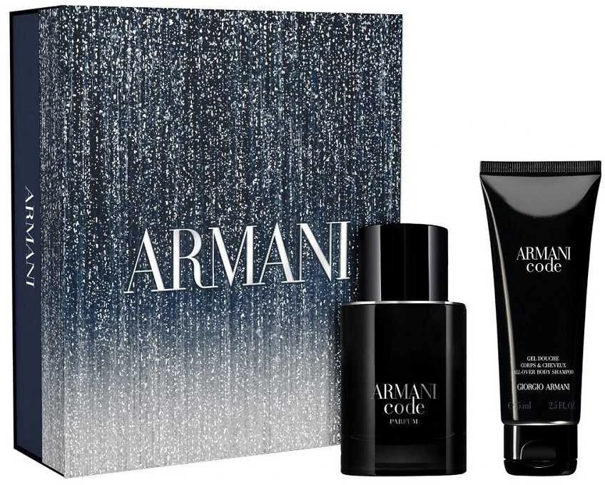 Armani Code Pour Homme rinkinys kvepalų purškikliui 50 ml + dušo želei 75 ml