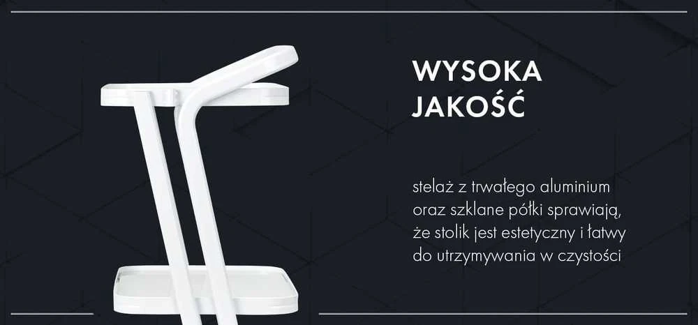Activeshop Kosmetologinis vežimėlis Pro Ink 6701 Baltas