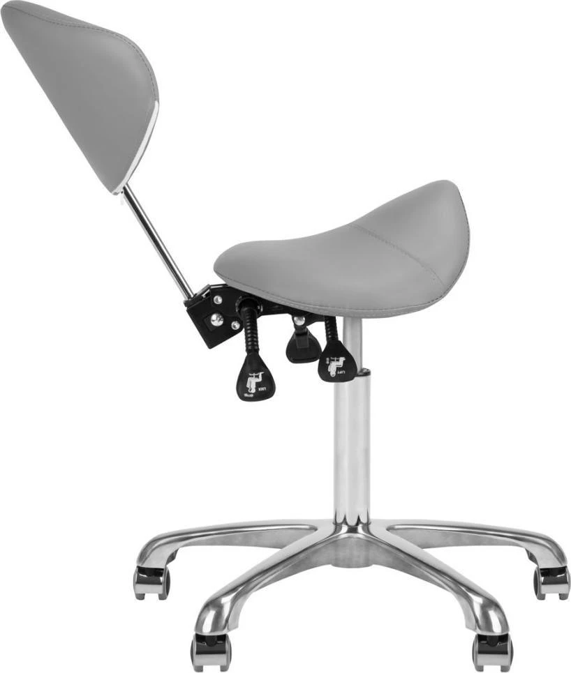 Activeshop Kosmetologinė meistro kėdutė Giovanni 1004 Pilkas