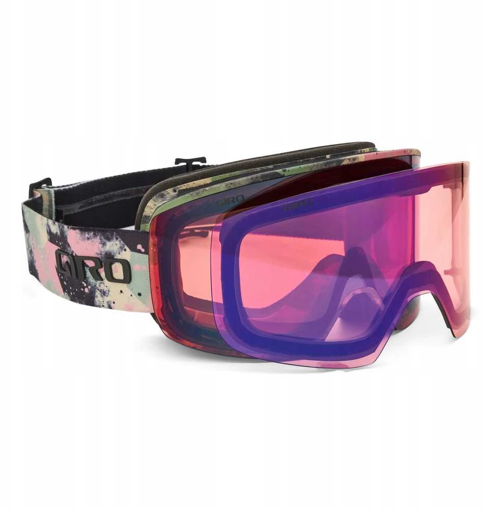 Giro Giro akiniai žieminiai GIRO AXIS Žalias MARBLE (veidrodinis spalvotas stiklas VIVID-Carl Zeiss VIVID PETROL 19-42% S2 + veidrodinis spalvotas stiklas VIVID-Carl Zeiss INFRARED 58% S1) (NAUJI 2024/2025)