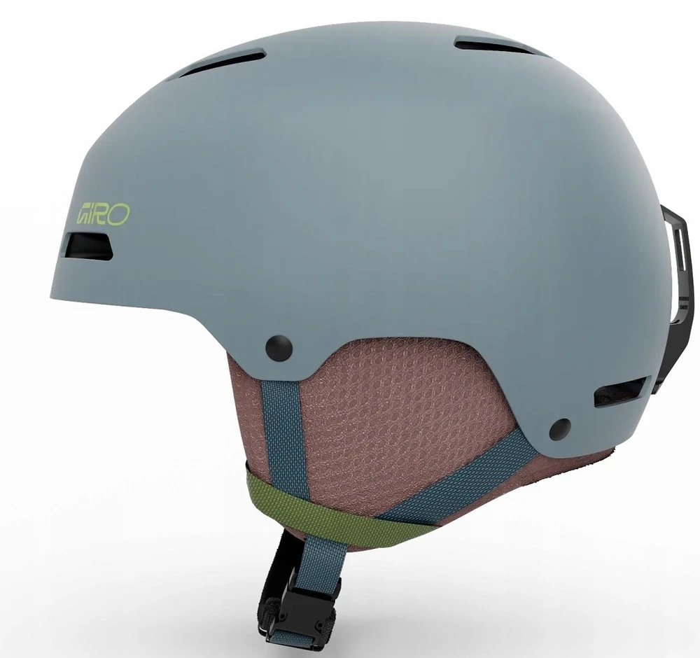 Giro GIRO CRUE vaikiškas žieminis šalmas matinės šviesiai mėlynos spalvos namukas, S dydis (52-55,5 cm)
