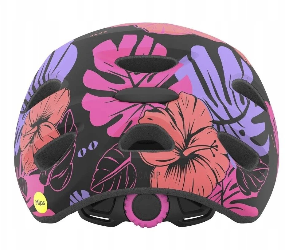 GIRO SCAMP matinis juodas floral dydis XS (45-49 cm)
