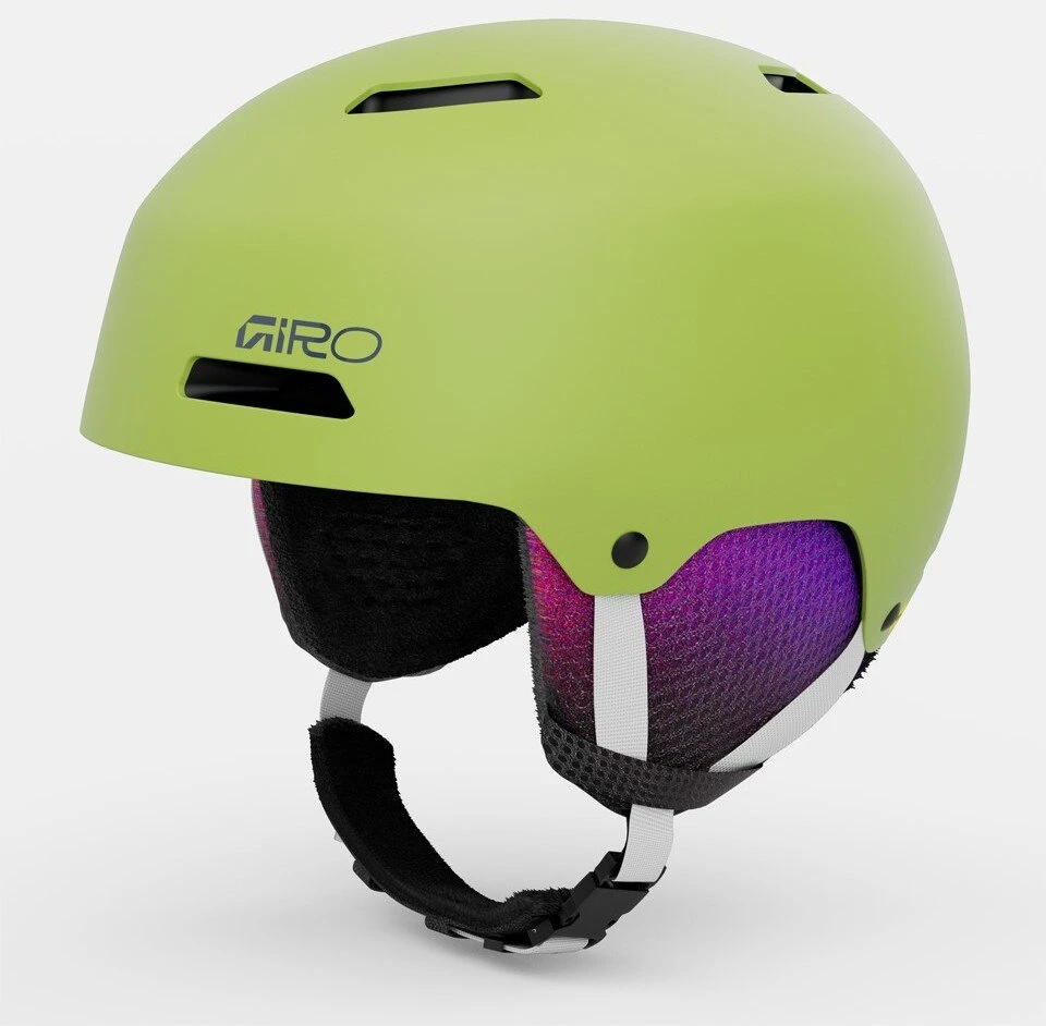 Giro jaunimo žieminis šalmas GIRO CRUE matinės fluorescencinės žalios spalvos, XS dydis (48,5-52 cm)