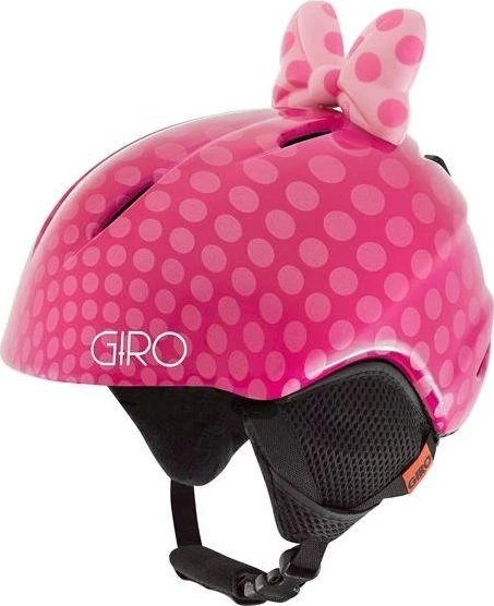 Giro LAUNCH PLUS žieminis šalmas rožinis lankelis taškelių dydis S (52–55,5 cm)
