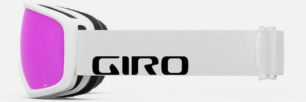 Giro Gogle žieminiai juniorskie GIRO STOMP WHITEWORDMARK (szyba AMBER Rožinis 19-42% S2) (NEW 2024/2025)