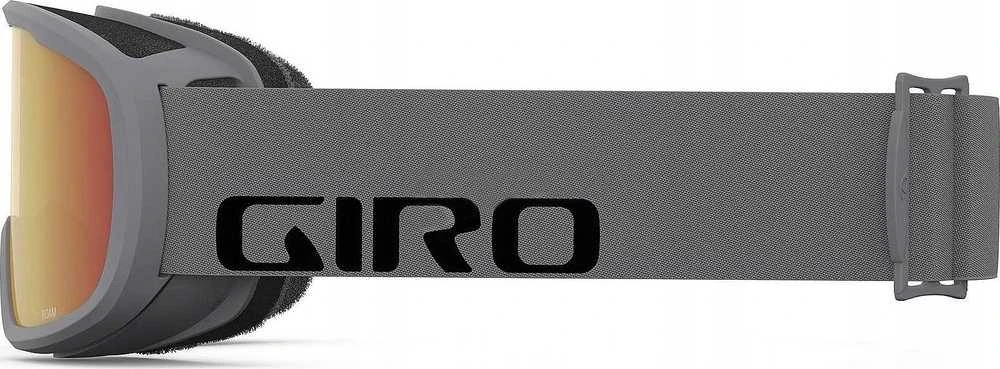 Giro Gogle žieminiai ROAM Pilkas WORDMARK (szyba AMBER SCARLET 39% S2 + Geltonas 77% S1) (NEW 2023/2024)