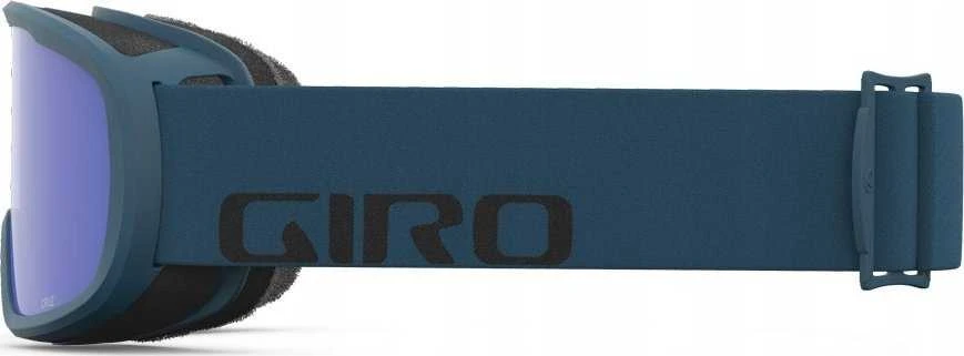 Giro Gogle žieminiai CRUZ Juodas & HARBOR Mėlynas WORDMARK (Szyba lustrzana kolorowa Pilkas COBALT 15% S3) (NEW 2023/2024)