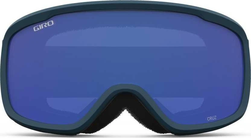 Giro Gogle žieminiai CRUZ Juodas & HARBOR Mėlynas WORDMARK (Szyba lustrzana kolorowa Pilkas COBALT 15% S3) (NEW 2023/2024)