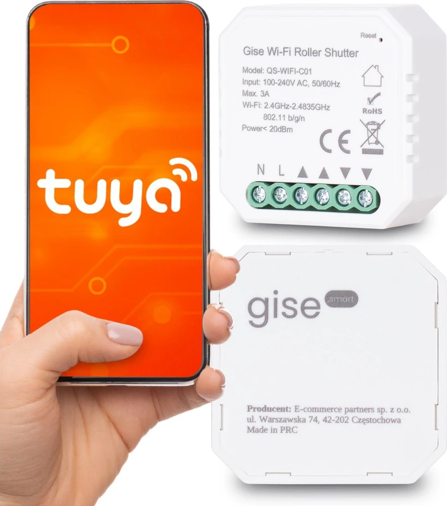 GISE Smart WiFi roletų valdiklis | Tuya