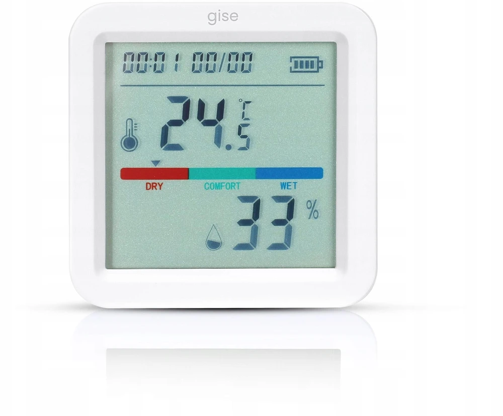 GISE Smart temperatūros jutiklis i wilgotności Wi-Fi | Tuya | GTHS-WF-02