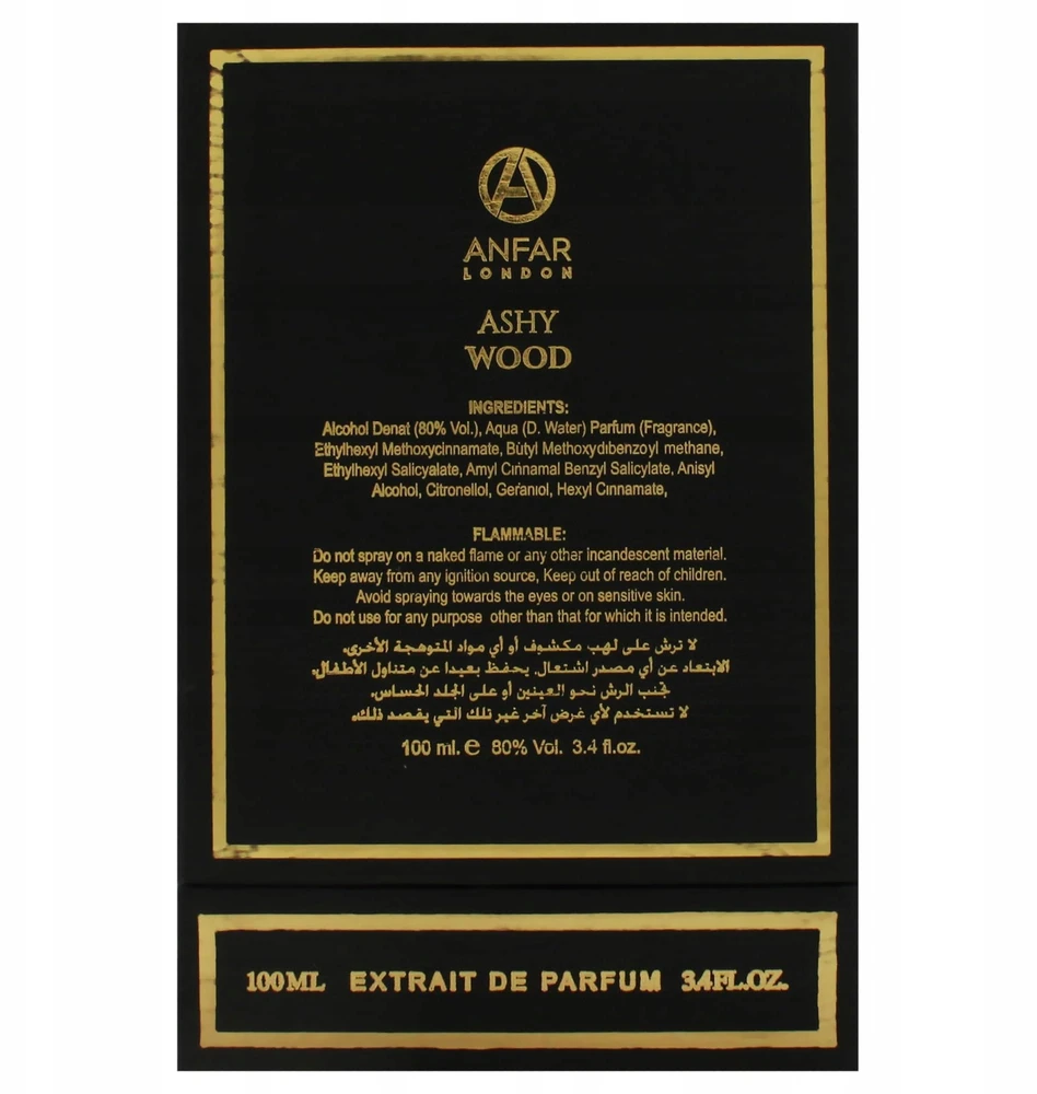 Anfar Ashy Wood PP kvepalai vyrams, 100 ml