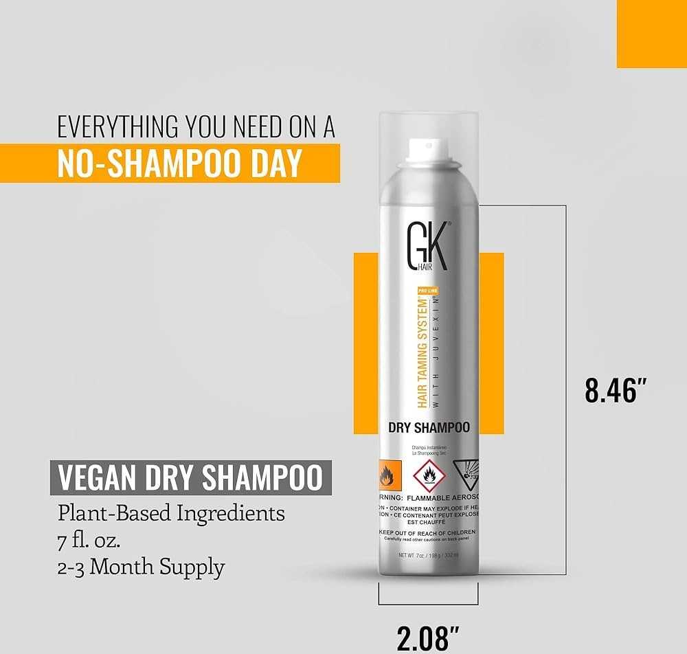 GK hair Global Keratin Hair Sausas šampūnas For Volume, 332 ml