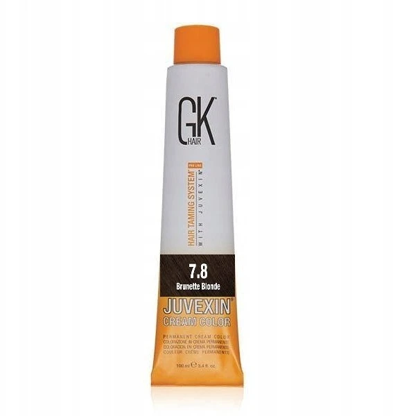 GK hair Global Keratin Kreminis Colour Permanent Hair Dye 7.8 Brunette Skirtas šviesiems plaukams, 100 ml