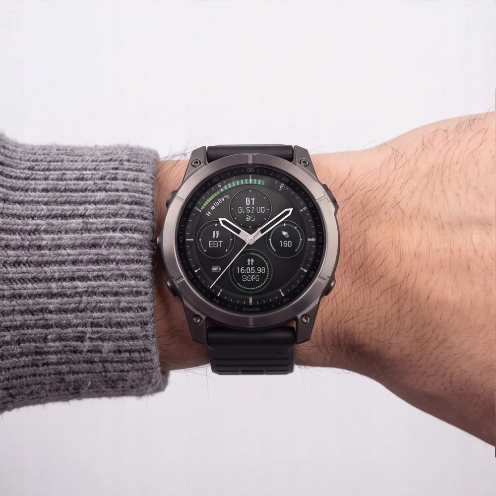 GK PROTECTION Dirželis Tech-Protect Silicone do Garmin Fenix 5 / 6 / 6 Pro / 7 / 8 / 8 Pro / E / 9 / 9 Pro 51 mm Obsidian Juodas (THP6087)