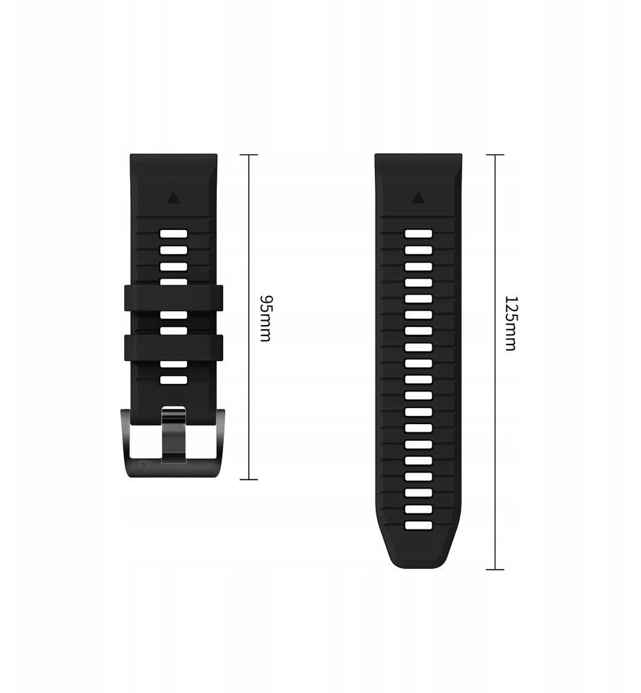 GK PROTECTION Dirželis Tech-Protect Silicone do Garmin Fenix 5 / 6 / 6 Pro / 7 / 8 / 8 Pro / E / 9 / 9 Pro 51 mm Obsidian Juodas (THP6087)
