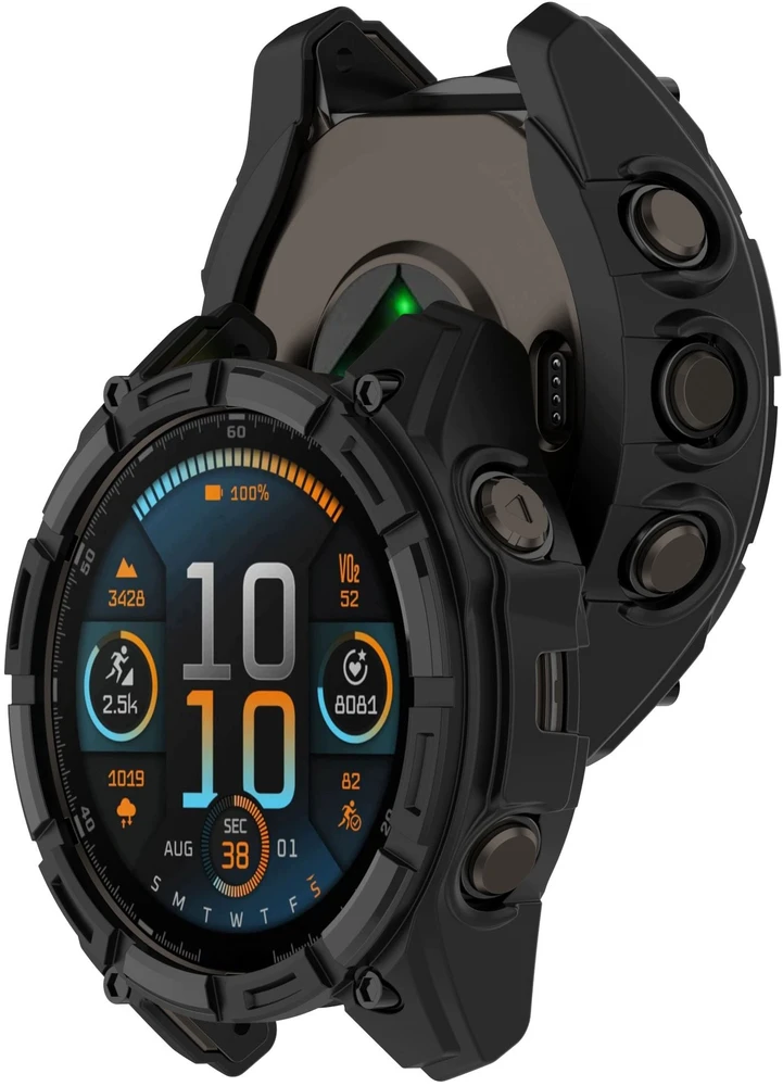 GK PROTECTION Tech-Protect Defense Air dėklas Garmin Fenix 9 Pro 47 mm juodas (THP6156)