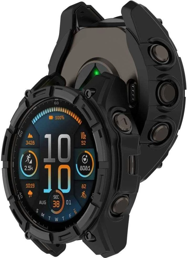 Tech-Protect Defense Air dėklas skirtas Garmin Fenix 8 51mm – juodos spalvos