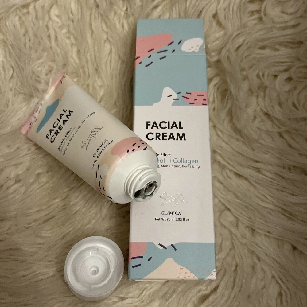 Glamfox Double Effect Collagen Hydrating & Purifying Day Kremas Veidui, 80 ml