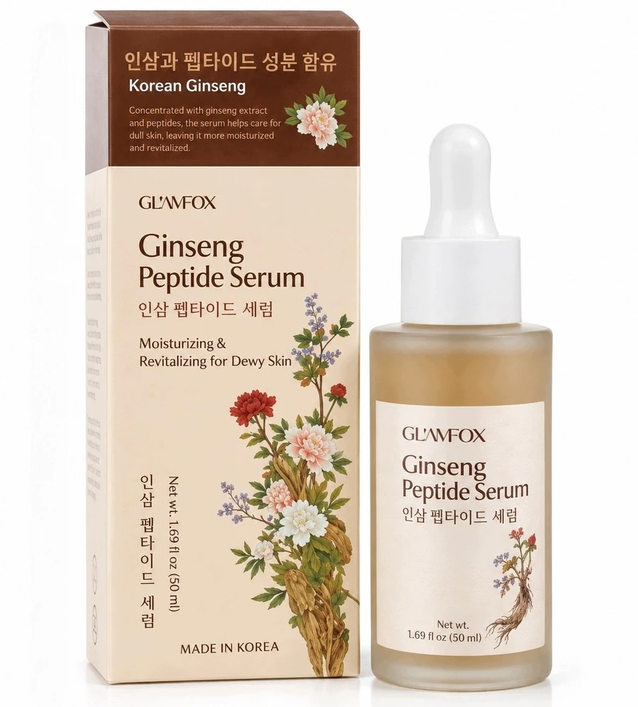 Glamfox Ginseng Peptide Anti-Aging Daily Serum For Face, 50 ml