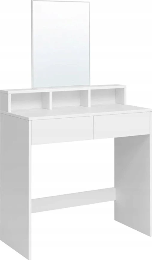 Songmics Glamour Toaletka su lustrem balta do makijażu 80 cm GLAMOUR