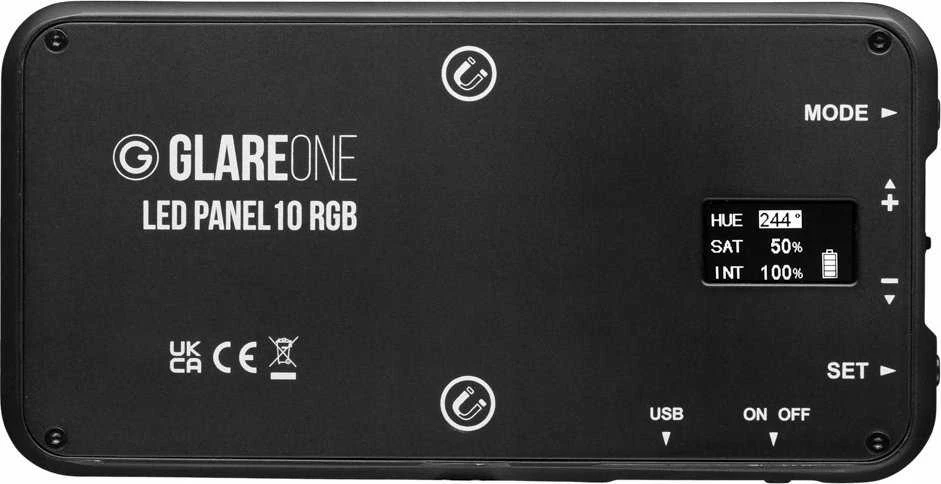„GlareOne“ LED panelė 10 RGB studijos lempa