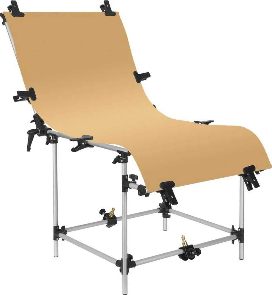 GlareOne GlareOne PVC fonas 60x130 cm - oranžinis