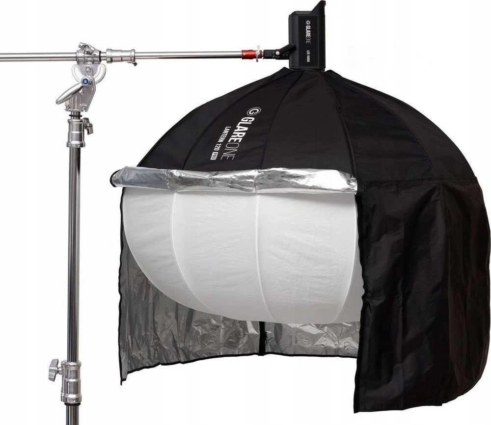 „GlareOne Lantern Softbox 120 PRO“ – komplektas su prijuoste