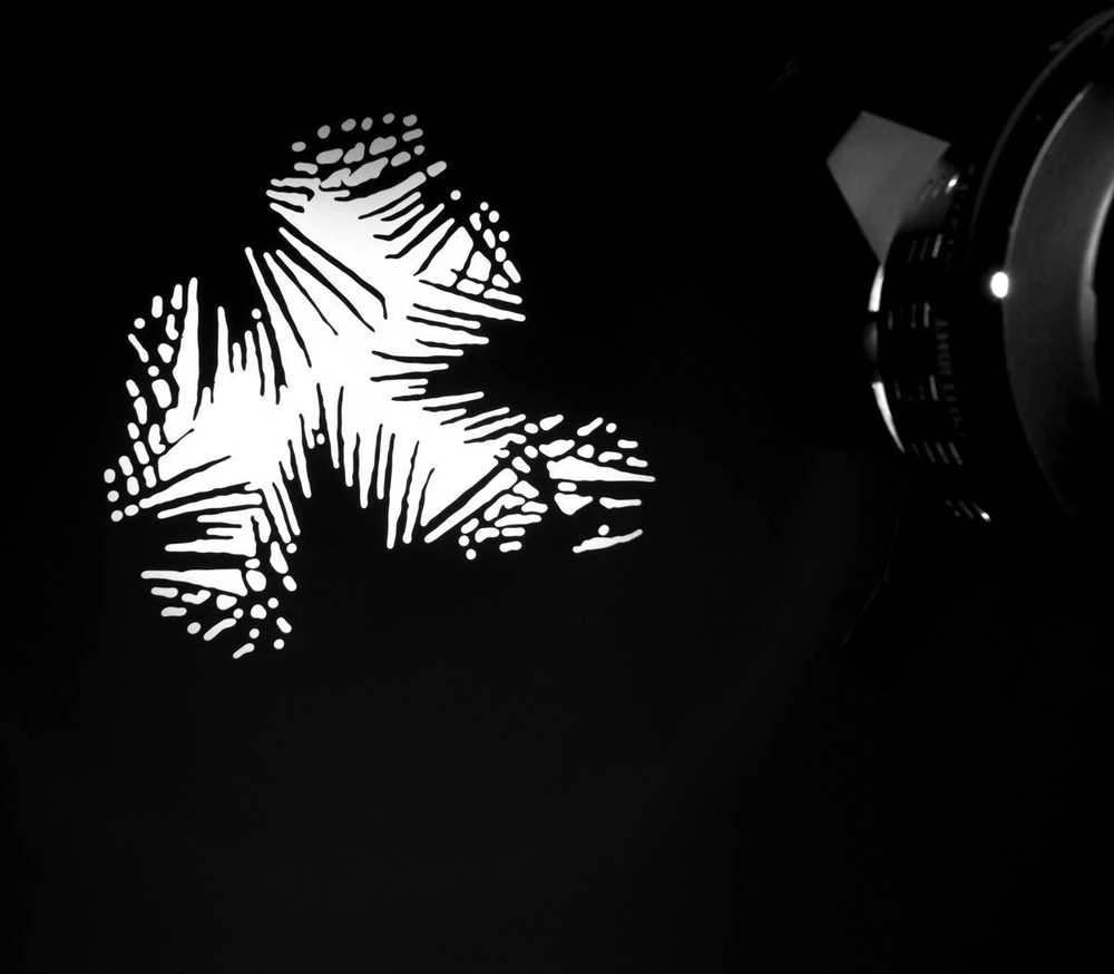 „GlareOne“ prožektoriaus gobo rinkinys 2 – kaukių rinkinys