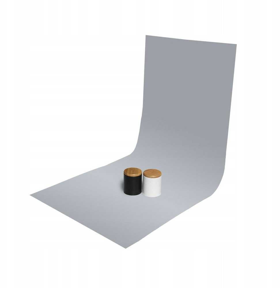 GlareOne PVC fonas 60x130 cm - pilkas