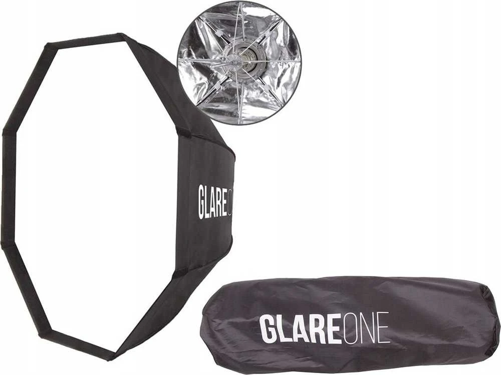 „GlareOne Softbox 25x100 PRO“ studijinė lempa – komplektas su grotelėmis