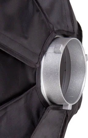 „GlareOne“ šviesdėžės aštuonkampis greito tvirtinimo, lengvai sulankstomas, 120 cm – „Bowens“ laikiklis