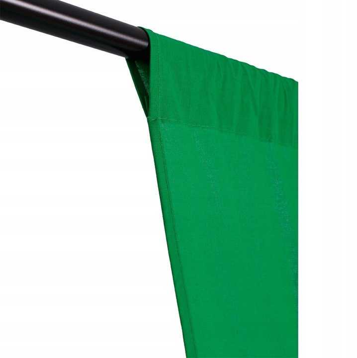 GlareOne GlareOne Žaliasis fonas – žalios spalvos audeklinis fonas 1,8x3