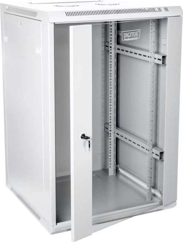Assmann Electronic DIGITUS DN-W19 18U/600 Sieninė spintelė 18U 600x600mm pilkas RAL 7035