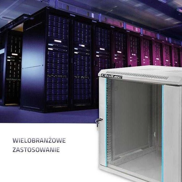 QOLTEC 54485 Stovėjimo spintelė 19 colių 12U 600 x 450 x 635