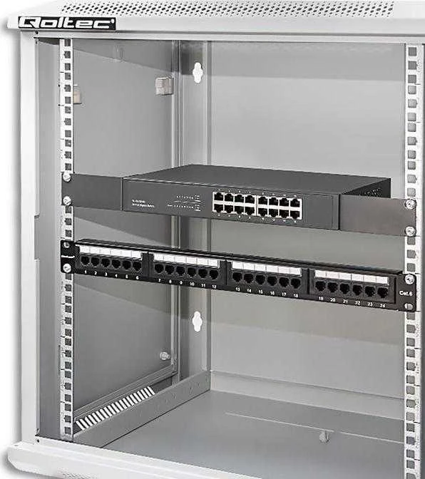 QOLTEC 54485 Stovėjimo spintelė 19 colių 12U 600 x 450 x 635