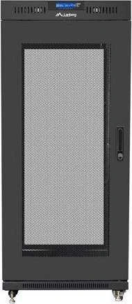 LANBERG laisvai pastatomas stelažas 19 colių spintelė 27U 600x600 tinklelio durys LCD plokščias paketas juodas