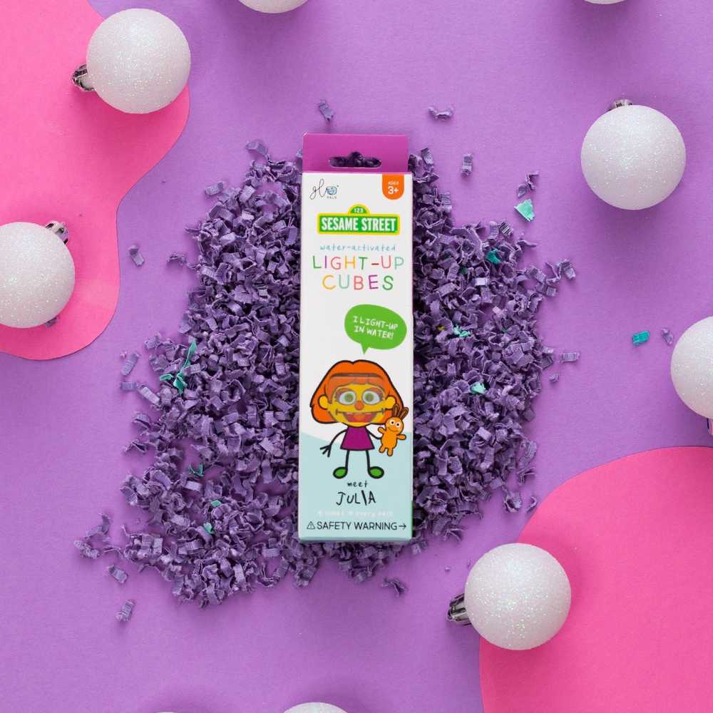 Glo Pals Glo Pals, Sensoriniai kubeliai šviečiantys vandenyje - Julia, 4 vnt.