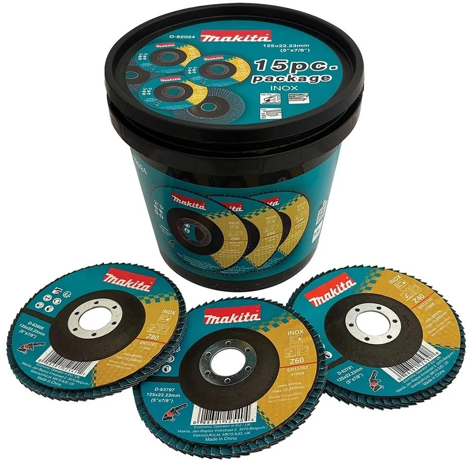MAKITA LAMELEŠINIS ŠLIFAVIMO DISKAS RINKINYS 15vnt P40/P60/P80 KAUPELIS