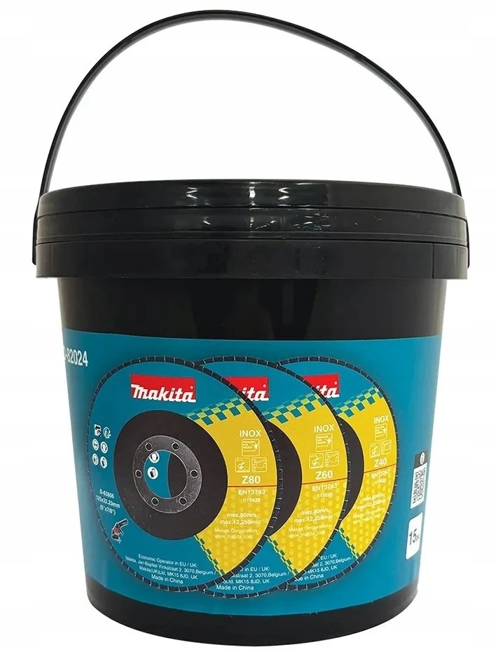 MAKITA LAMELEŠINIS ŠLIFAVIMO DISKAS RINKINYS 15vnt P40/P60/P80 KAUPELIS