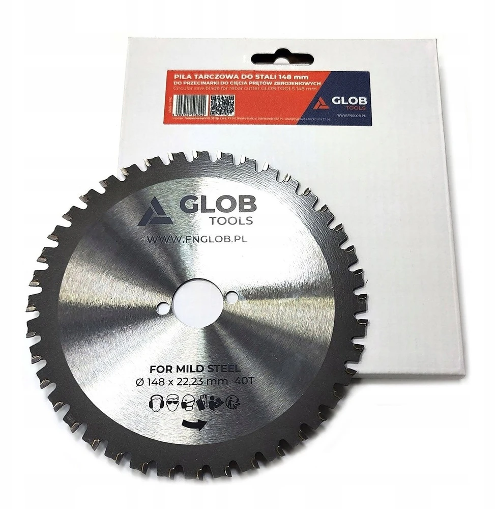 Disko pjūklas GLOB TOOLS TCT 148x22,23mm 40 dantų armatūros strypams